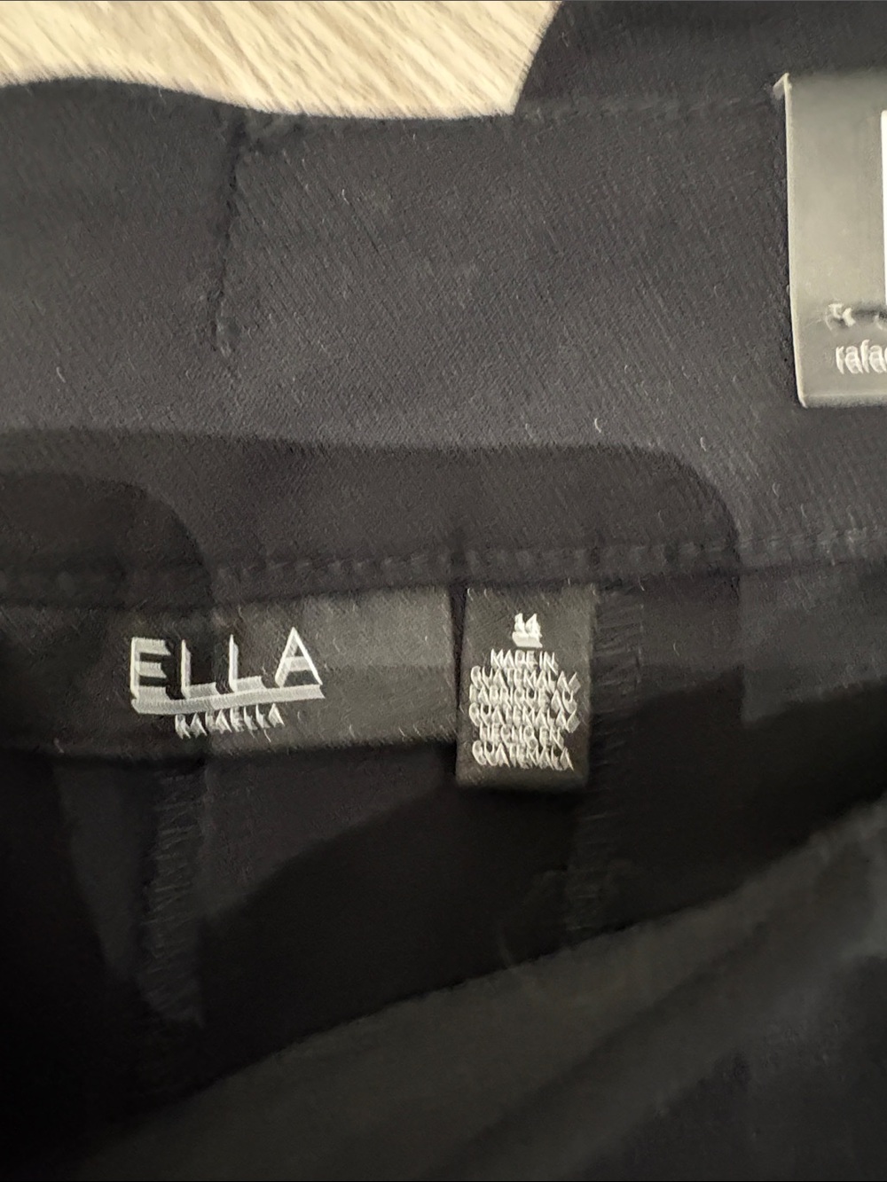 Ella Black Ankle-Length High-Waist Pants with Gold Buttons - Picture 3 of 8